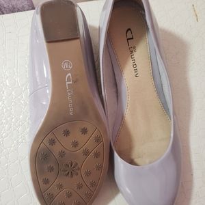 Lavender wedge shoes 7